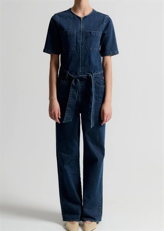 IVY - New Lavina SS Jumpsuit - Wash Tenerife - Denim Blue